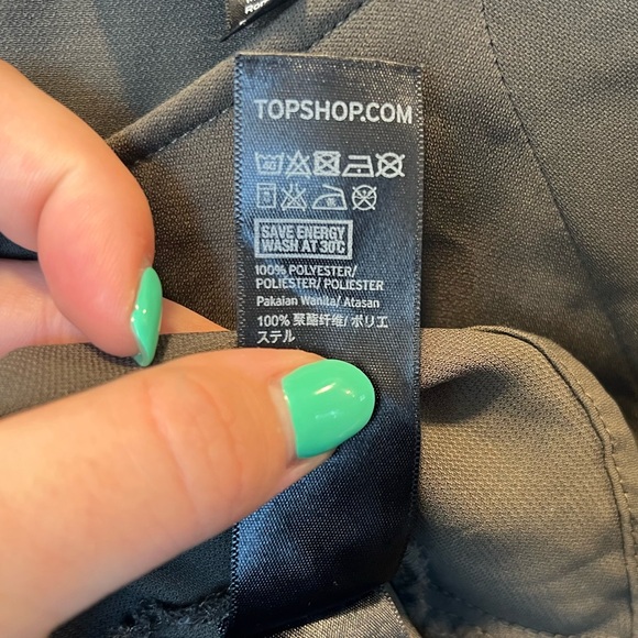 Topshop Women's Slouchy Knot Front Blouse - size 6 - Picture 8 of 9